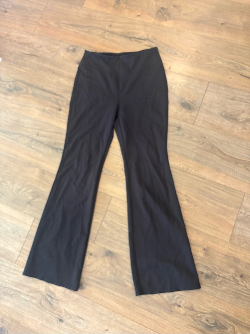 Halara Flex High Waisted Pocket Work Pants Womens Small Black  Flare Leg Pockets